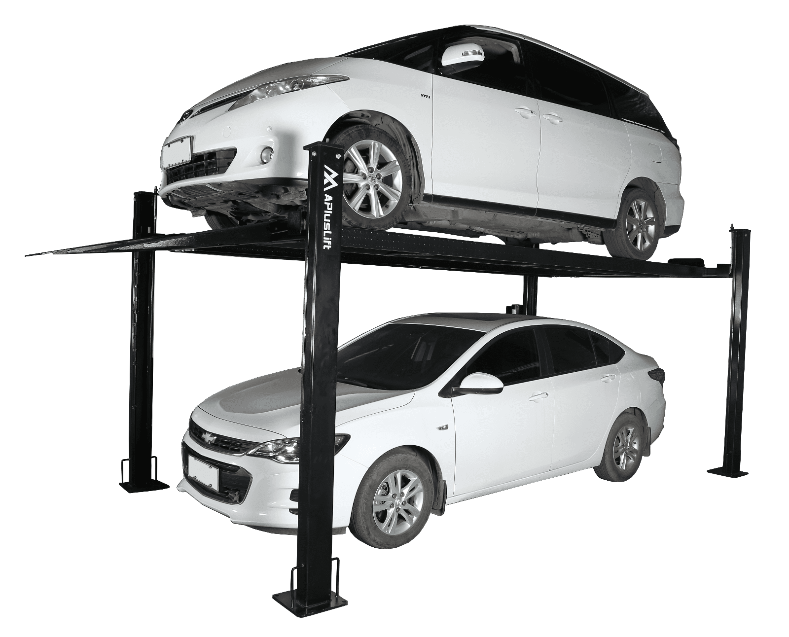 APlusLift 8000LB 4-Post Portable Storage Service Car Lift Auto Hoist (HW-8S)